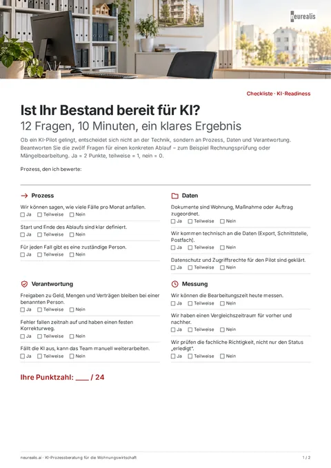 Ist Ihr Bestand bereit für KI? · Vorschau der ersten PDF-Seite